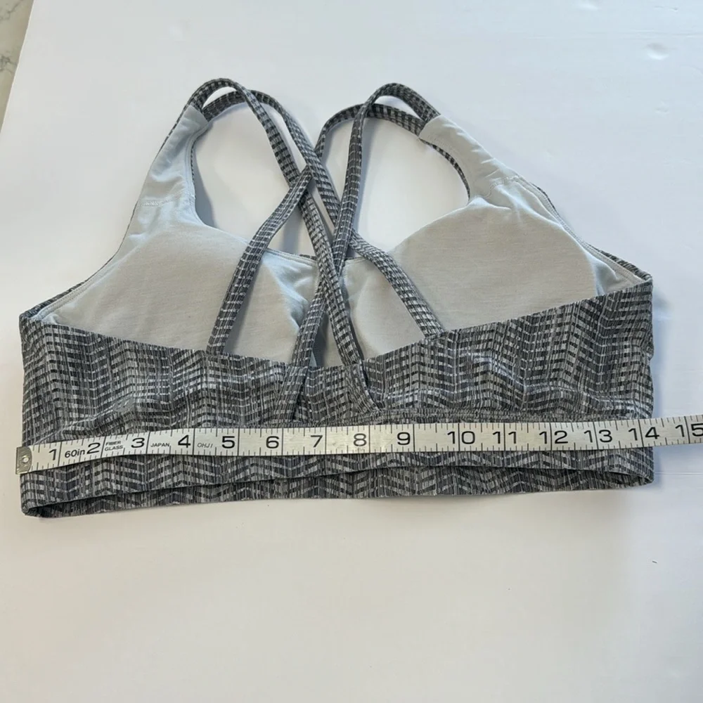 Lululemon Gray Padded Sports Bra Size 12